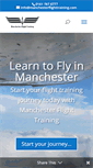 Mobile Screenshot of manchesterflighttraining.com